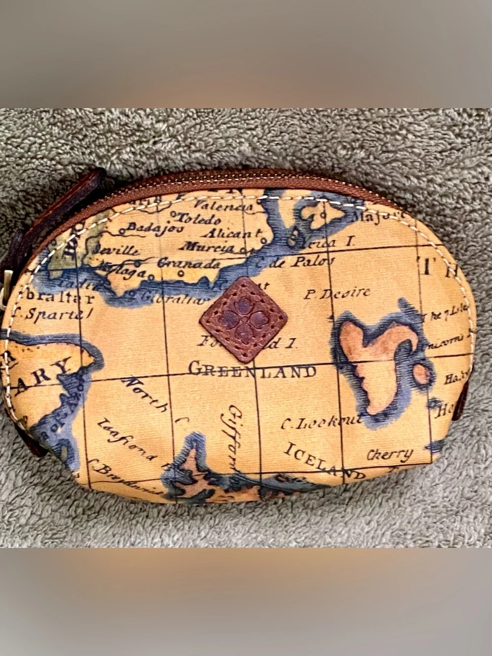 Patricia Mash Euro Map Print Corfu Crossbody Bag & Rosalie Coin Purse